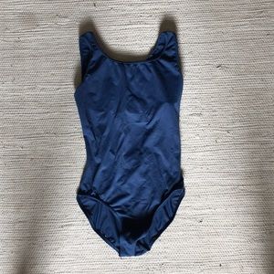 Other - Blue leotard with patterned mesh back Other - Blue leotard with patterned mesh back